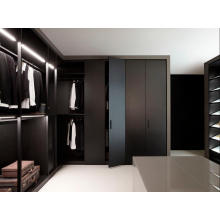 Elegante diseño negro sencillo armario